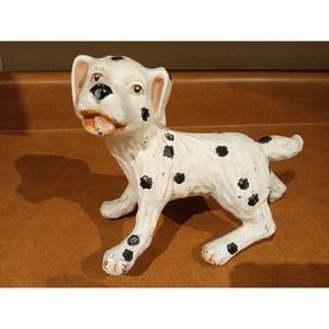 Vintage Dalmatian Dog Cast Iron Door Stop Doorstop Puppy Rare Dog Decoration